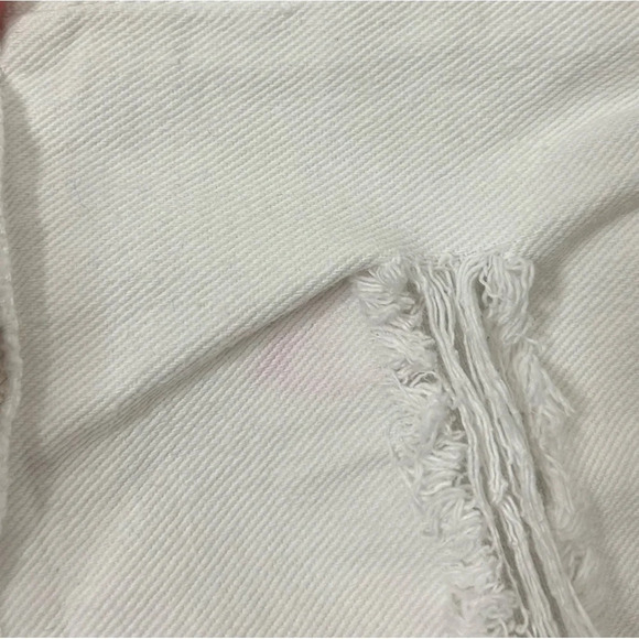 Oak + Fort Bermuda Jorts Jean Shorts High Rise Cutoffs Distressed denim Large - Picture 10 of 16